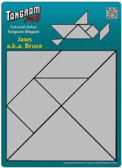 Tangram Jaws Cut-and-solve Magnet: Bruce the Shark