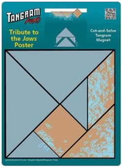 Tangram Jaws Cut-and-solve Magnet: Shark and Swimmer