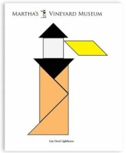 Tangram Jaws Signature Print: Martha's Vineyard Lighthouse