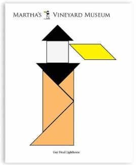 Tangram Jaws Signature Print: Martha's Vineyard Lighthouse