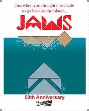 Tangram Jaws Signature Print: Tribute to the Poster