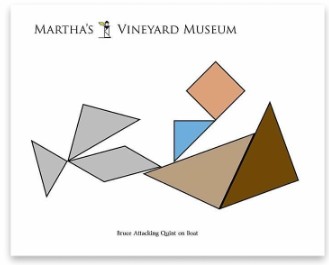 Tangram Jaws Signature Print: Quint's Final Battle