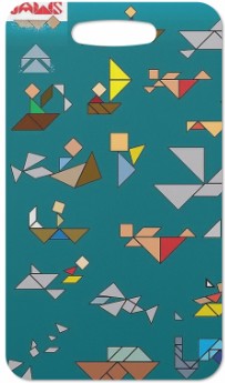 Tangram Jaws Luggage Tag